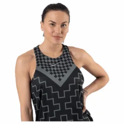 Nike Tank Runway Geo Grey* Linnen|Löpning
