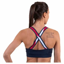 Tommy Hilfiger Sport Tape Bra Medium Impact Blue* Sport-Bh:Ar|Löpning