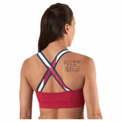 Tommy Hilfiger Sport Tape Bra Medium Impact Pink* Sport-Bh:Ar|Träning