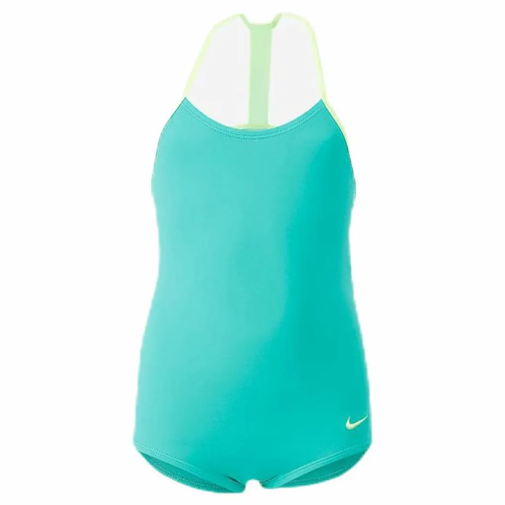 Nike Swim T-Back One Piece Junior Green*Barn Simning|Badkläder