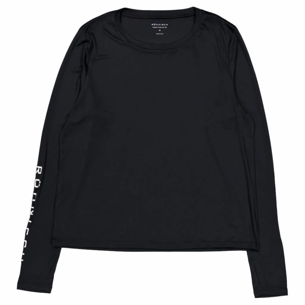 Röhnisch Team Logo Long Sleeve Black* Träning|Tröjor