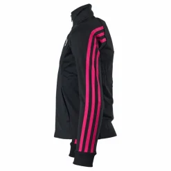 adidas Team Polyester 3-Stripes Tracksuit Black / Team Real Magenta*Barn Tracksuits|Träning