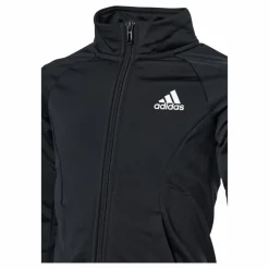 adidas Team Polyester 3-Stripes Tracksuit Black / Team Real Magenta*Barn Tracksuits|Träning