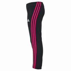 adidas Team Polyester 3-Stripes Tracksuit Black / Team Real Magenta*Barn Tracksuits|Träning