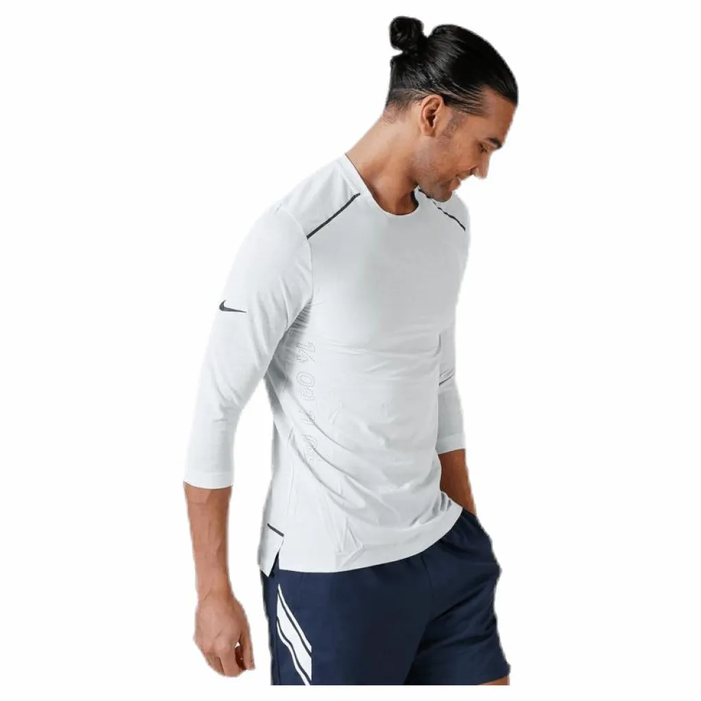 Nike Tech Pack Rise 3QTR Top White/Grey* T-Shirts|Löpning