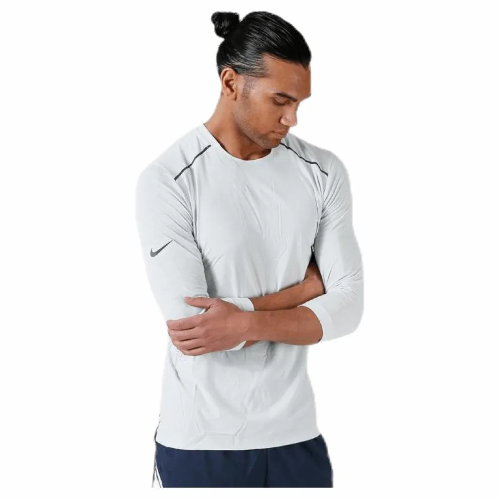 Nike Tech Pack Rise 3QTR Top White/Grey* T-Shirts|Löpning