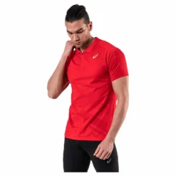 ASICS Tennis Polo Shirt Red* Racketsporter