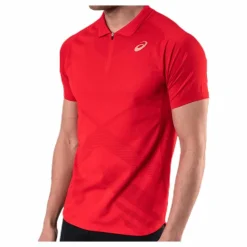 ASICS Tennis Polo Shirt Red* Racketsporter