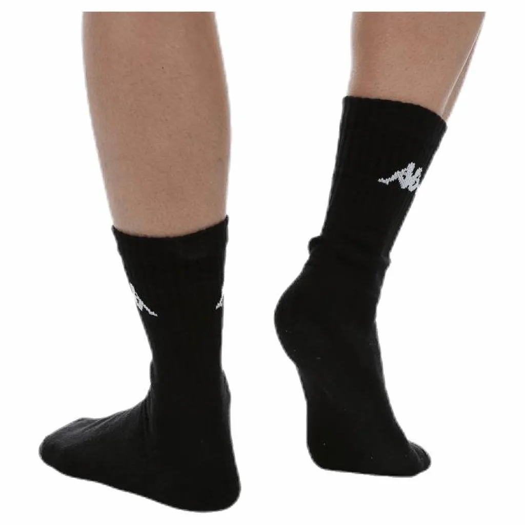 Kappa Tennis Trisper Socks 3pk White/Black* Racketsporter|Strumpor
