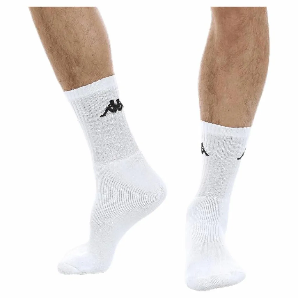 Kappa Tennis Trisper Socks 3pk White/Black* Racketsporter|Strumpor