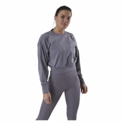 Nike Therma Cropped Fleece LS Crew Purple* Tröjor|Träning