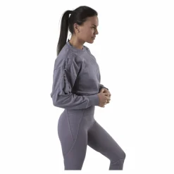 Nike Therma Cropped Fleece LS Crew Purple* Tröjor|Träning