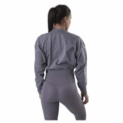 Nike Therma Cropped Fleece LS Crew Purple* Tröjor|Träning