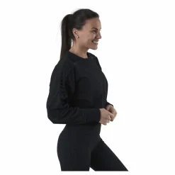 Nike Therma Cropped Fleece LS Crew Black* Tröjor|Träning