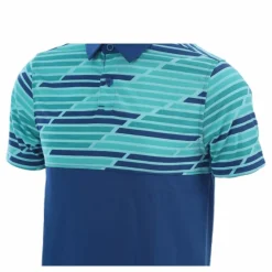 Under Armour Threadborne Blocked Polo Blue/Patterned*Barn Golf|T-Shirts