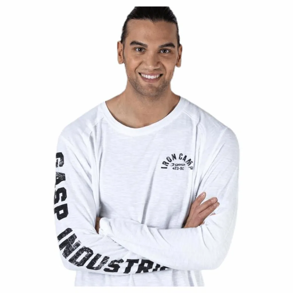 GASP Throwback LS Tee White* Tröjor|Träning
