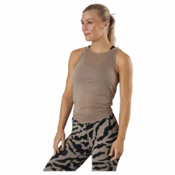 Casall Tie Back Tank Taupe Grey* Yoga|Linnen