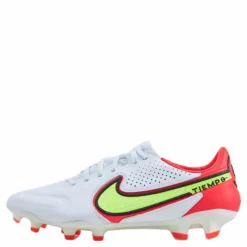 Nike Tiempo Legend 9 Pro Fg Firm-gr White/volt-bright Crimson* Fotboll|Fotbollsskor