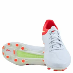 Nike Tiempo Legend 9 Pro Fg Firm-gr White/volt-bright Crimson* Fotboll|Fotbollsskor