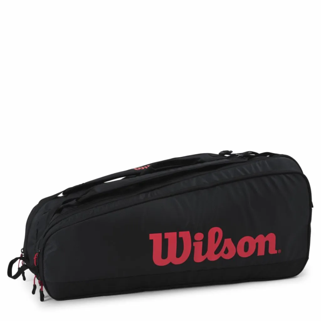 Wilson Tour 6 Pk Black/Red* Racketsporter
