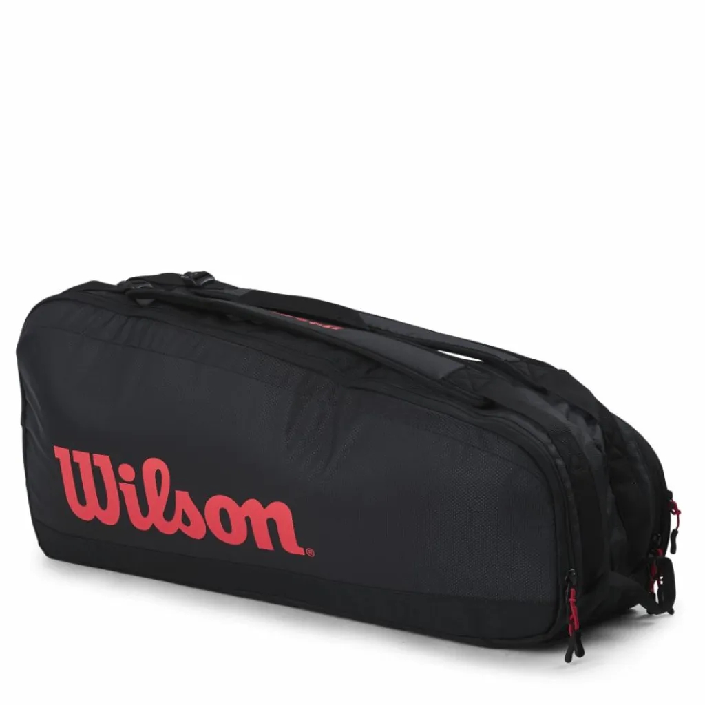 Wilson Tour 6 Pk Black/Red* Racketsporter