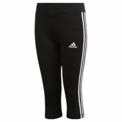 adidas TR EQ 3 Stripe Capri Youth White/Black*Barn Tights|Träning