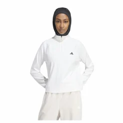 adidas Train Essentials Minimal Branding 1/4-Zip Cover Up White* Tröjor|Träning