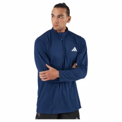 adidas Train Essentials Seasonal Training 1/4-Zip Long Sleeve Sweatshirt Dark Blue* Träning|Tröjor