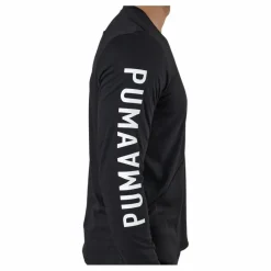 Puma Train Logo Ls Tee Black* Löpning|Tröjor
