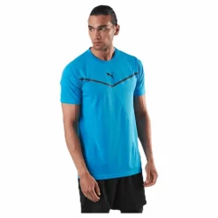 Puma Train Thermo R+ BND Short Sleeve Tee Blue* T-Shirts|Träning
