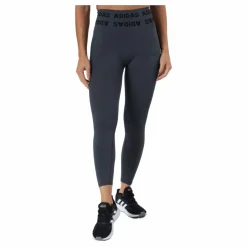 adidas Training Branded Aeroknit 7/8 High Rise Tight Dgh Solid Grey* Tights|Träning