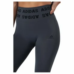 adidas Training Branded Aeroknit 7/8 High Rise Tight Dgh Solid Grey* Tights|Träning