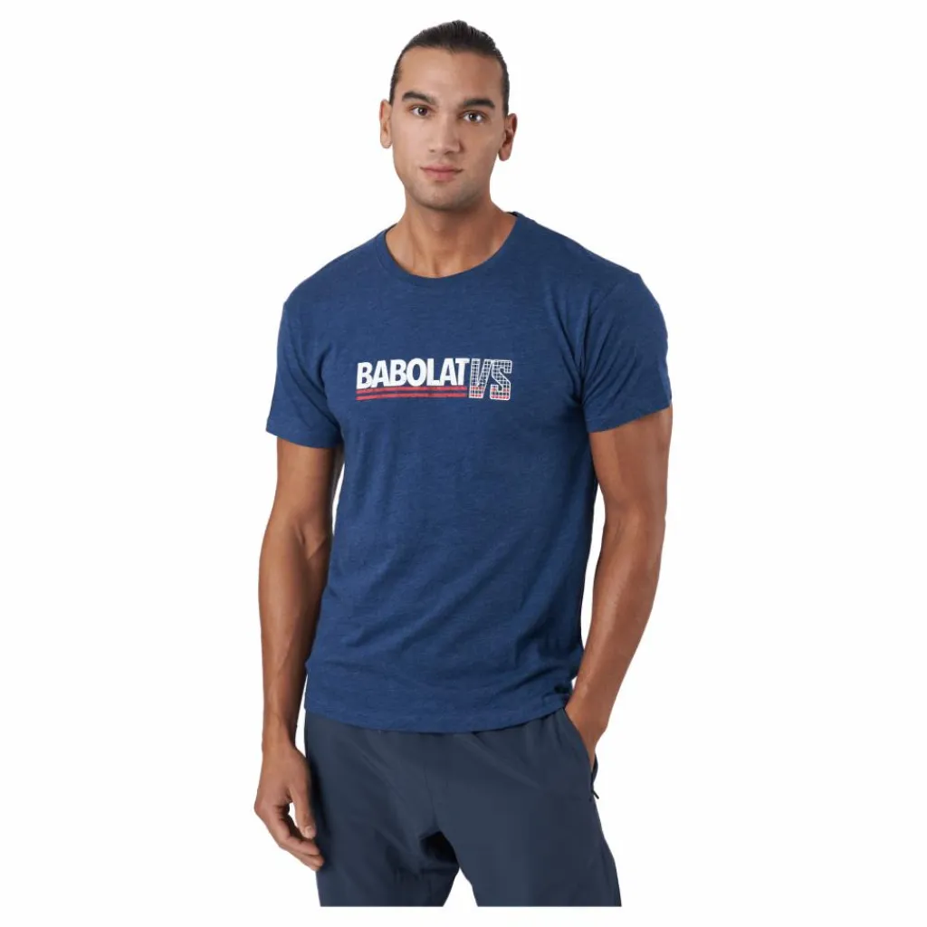 Babolat T-shirt Exercise Vintage Blue* Racketsporter|T-Shirts