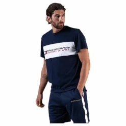 Tommy Hilfiger Sport T-Shirt Logo Driver Blue* T-Shirts|Träning