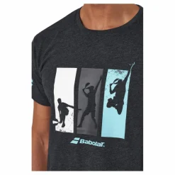Babolat T-shirt Padel Cotton Black* Racketsporter|T-Shirts