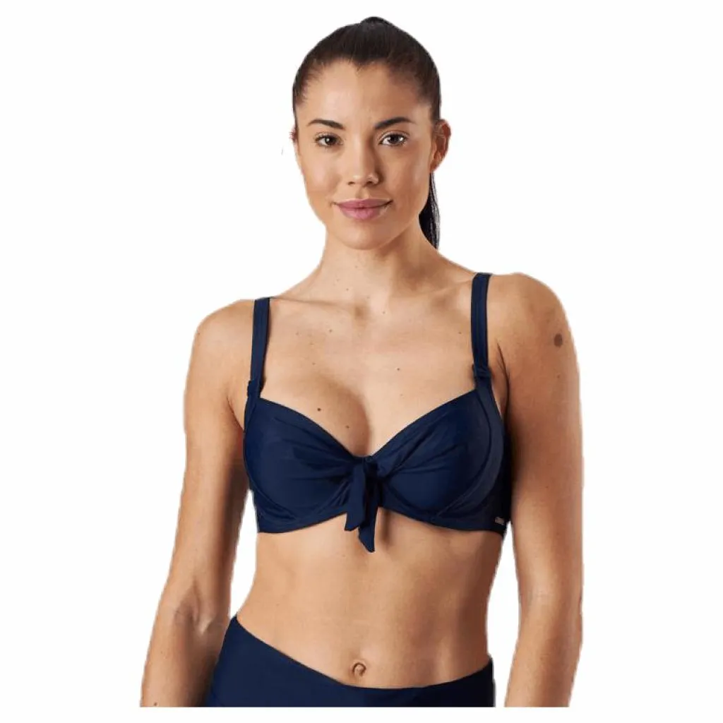 Abecita Twisted Solid Unique Wire Bra Blue* Simning|Badkläder