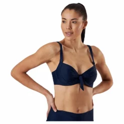 Abecita Twisted Solid Unique Wire Bra Blue* Simning|Badkläder