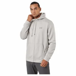 Under Armour Ua Armour Fleece Fz Hoodie Ghost Gray* Tröjor|Träning