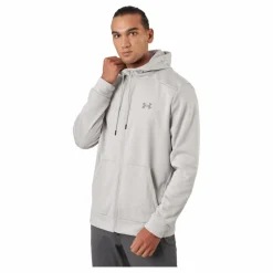 Under Armour Ua Armour Fleece Fz Hoodie Ghost Gray* Tröjor|Träning