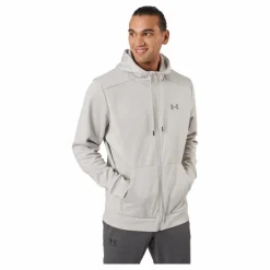 Under Armour Ua Armour Fleece Fz Hoodie Ghost Gray* Tröjor|Träning