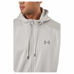 Under Armour Ua Armour Fleece Fz Hoodie Ghost Gray* Tröjor|Träning