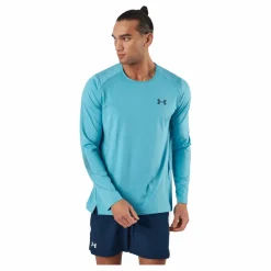 Under Armour Ua Armourprint Ls Glacier Blue* Tröjor|Träning