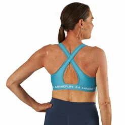 Under Armour Ua Crossback Mid Bra Glacier Blue* Träning|Sport-Bh:Ar