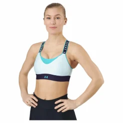 Under Armour Ua Infinity High Bra Blockd Sea Mist / Purple Switch / Nep* Sport-Bh:Ar|Löpning