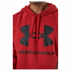Under Armour Ua Rival Fleece Big Logo Hd Radiant Red* Tröjor|Träning