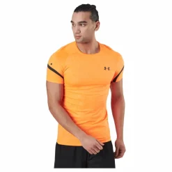 Under Armour Ua Rush 2.0 Emboss Ss Blaze / Jet Gray / Blac* T-Shirts|Träning