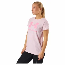 Under Armour Ua Sportstyle Logo Ss Prime Pink* Träning|T-Shirts
