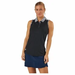 adidas Ultimate365 Sleeveless Golf Polo Shirt Black* Golf|T-Shirts