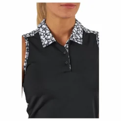 adidas Ultimate365 Sleeveless Golf Polo Shirt Black* Golf|T-Shirts