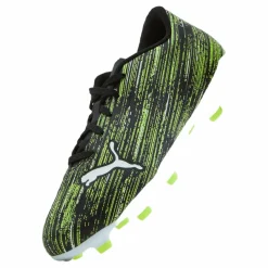 Puma Ultra 4.2 FG/AG White/Black/Yellow*Barn Fotboll|Fotbollsskor